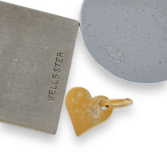 3 Vintage Charms: Marriage Certificate, Merry Christmas, Gold Tone Heart - Picture 4 of 7